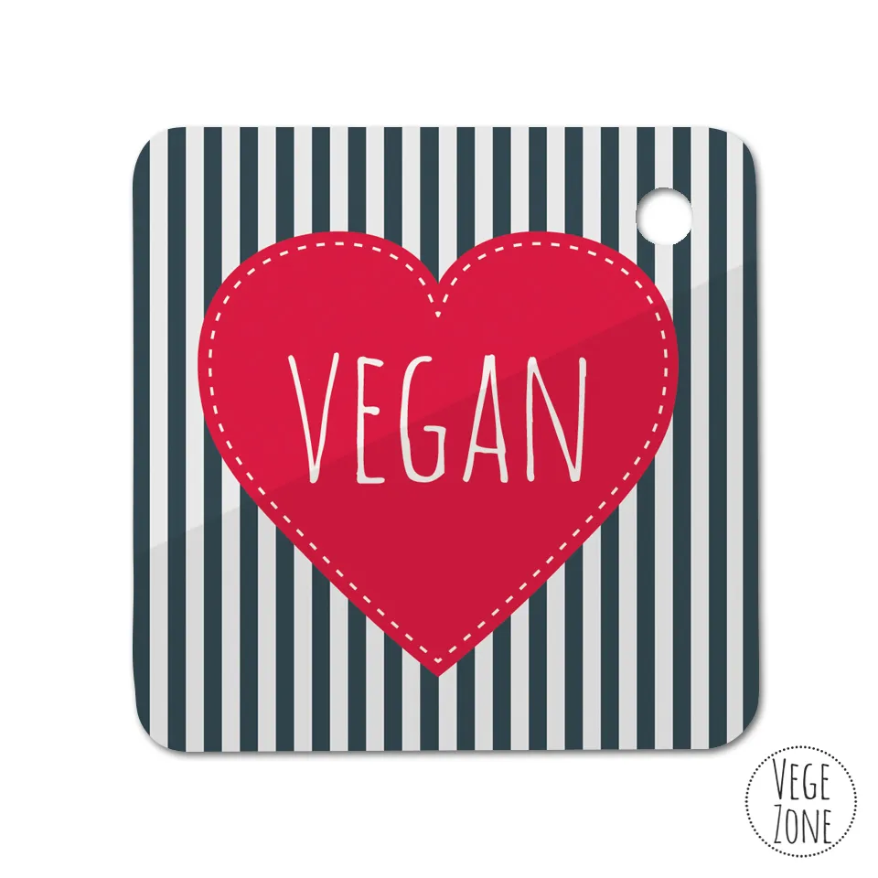 Brelok „Vegan”, 55 x 55 mm