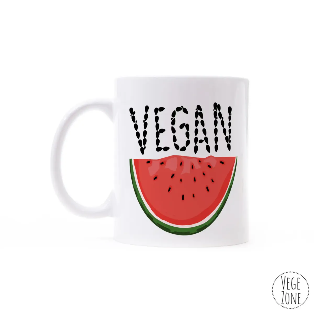 Kubek ceramiczny „Vegan Arbuz”, ok. 300 ml