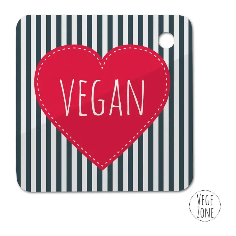 Brelok „Vegan”, 55 x 55 mm