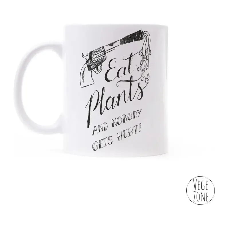 Kubek ceramiczny „Eat Plants”, ok. 300 ml