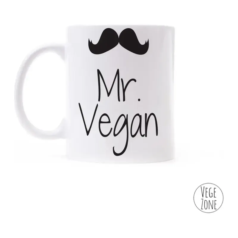 Kubek ceramiczny „Mr Vegan”, ok. 300 ml