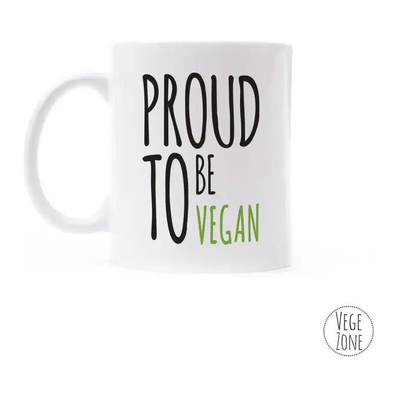 Kubek ceramiczny „Proud To Be Vegan”, ok. 300 ml