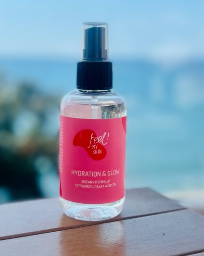 Feel My Skin Hydration & Glow - Różany hydrolat do ciała, włosów i twarzy